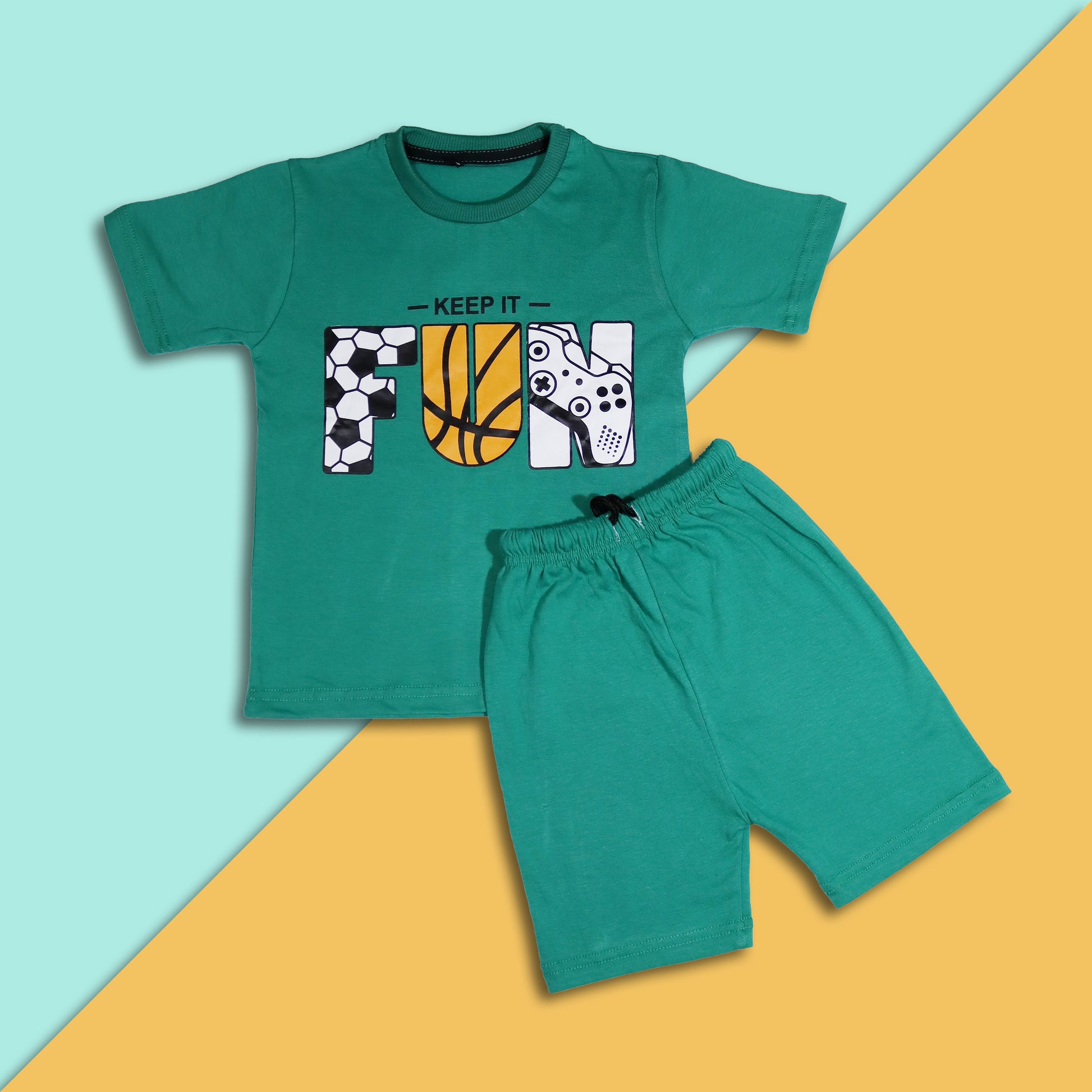 Fun T-Shirt And Shorts Set