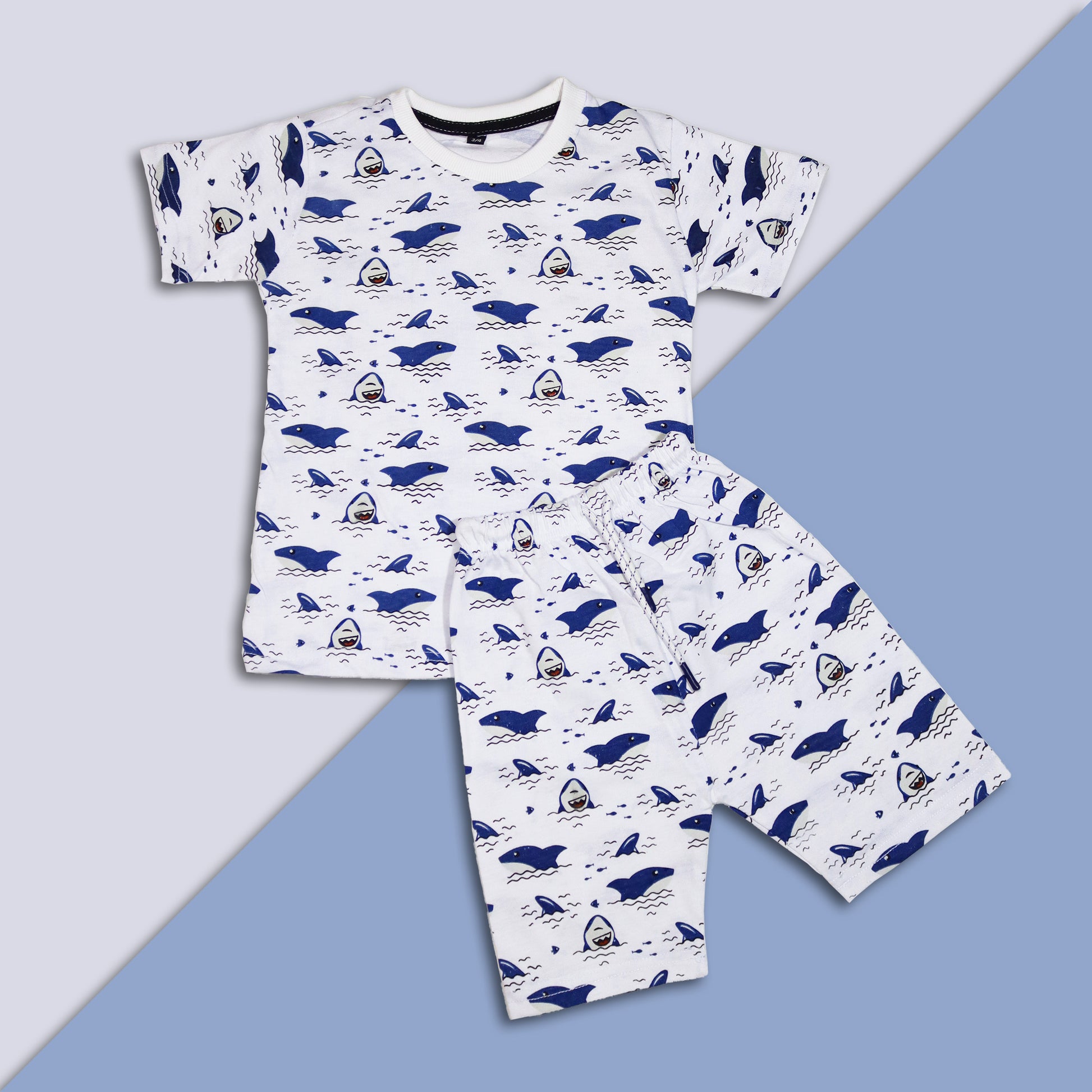 Sharks T-Shirt And Shorts Set