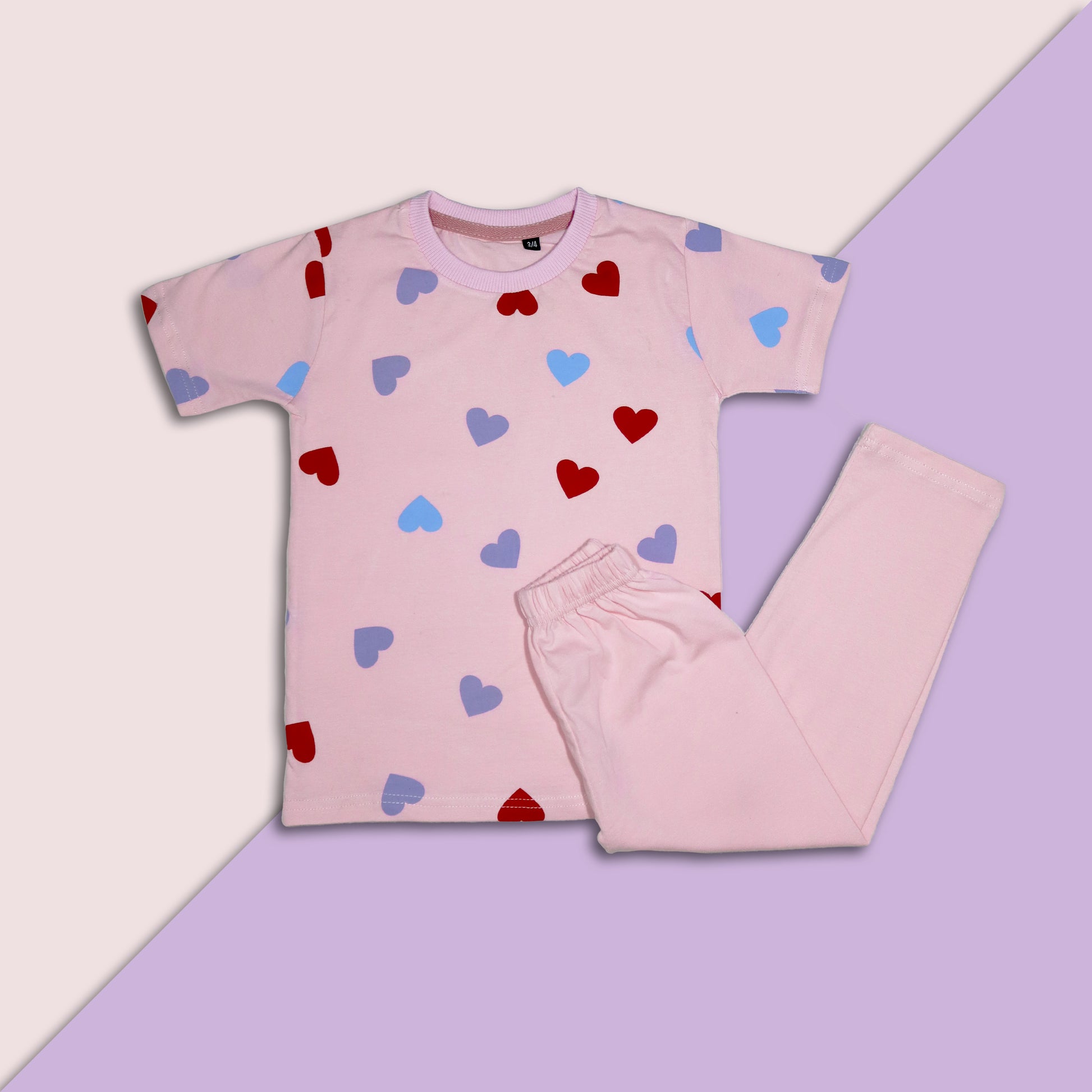 Hearts T-Shirt And Trousers Set
